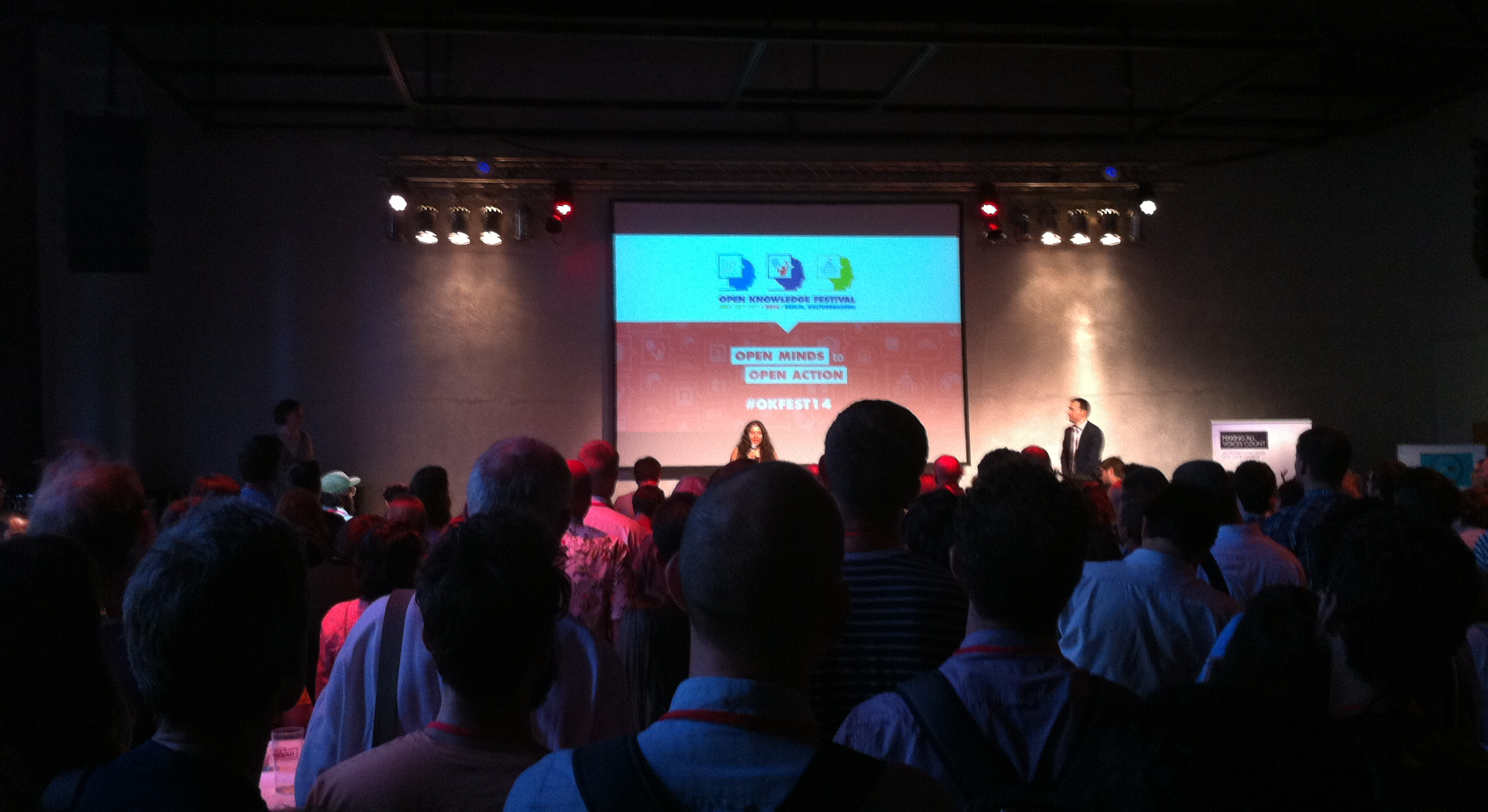 Welcome Ceremony at OKFest14 © Guillaume Kroll