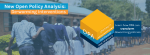 New OPA initiative dealing with deworming interventions